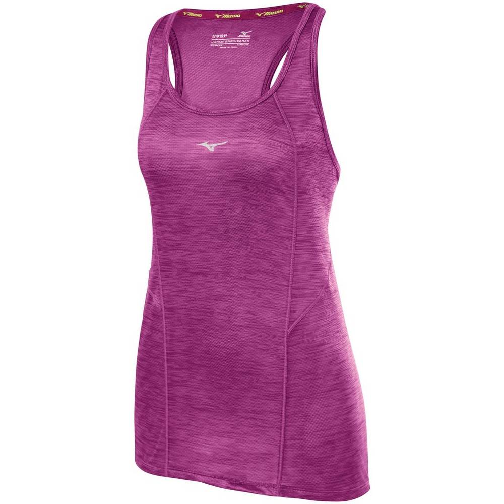 Womens Mizuno Alpha Vent Running Tank Top Purple Philippines (BTNLHY607)